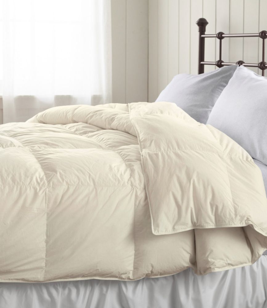 Baffle Box Stitch Goose Down Comforter, Warmer, Cream, small image number 5