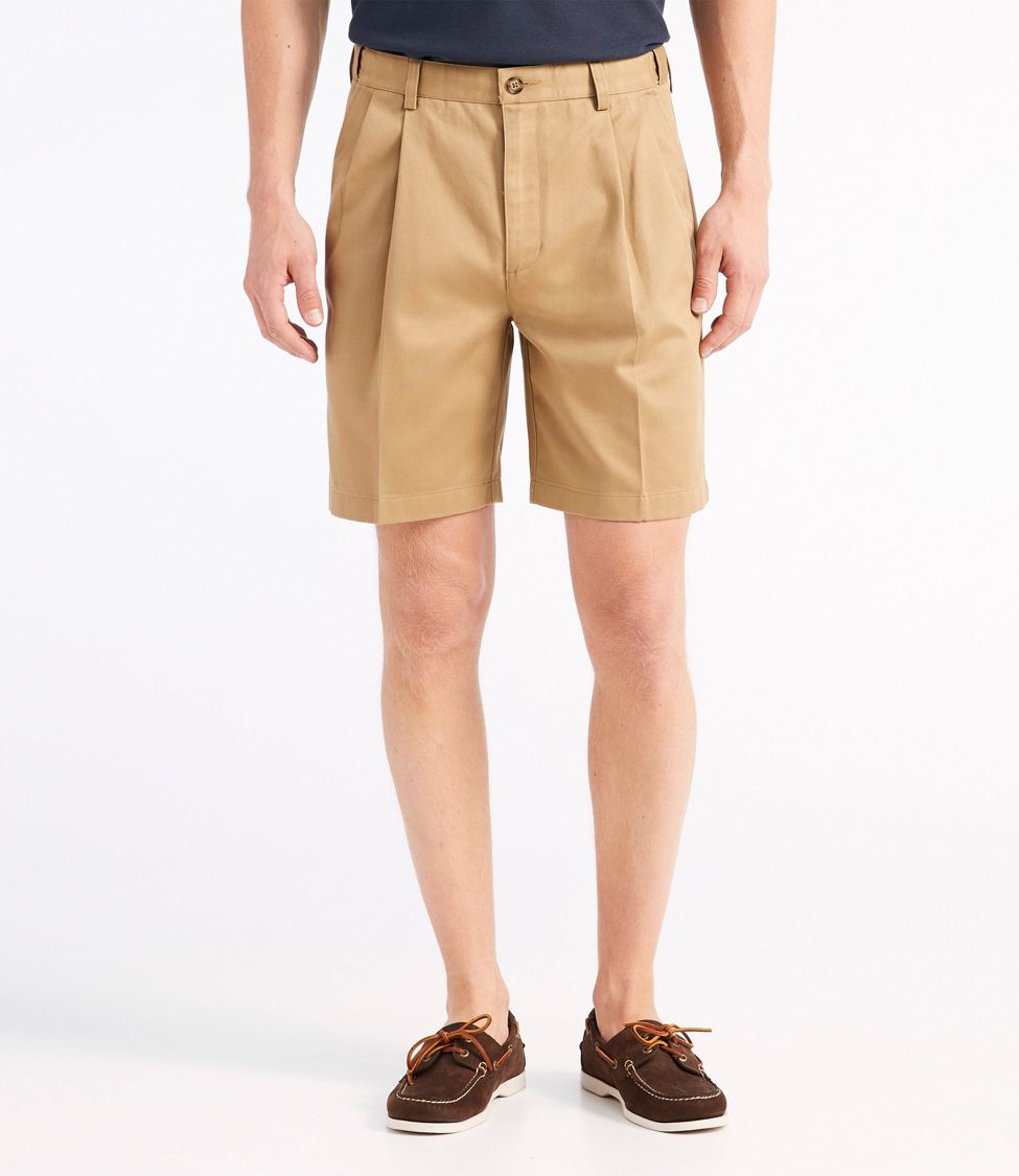 Men's Wrinkle-Free Double L Chino Shorts, Natural Fit, Hidden Comfort  Waist, 6