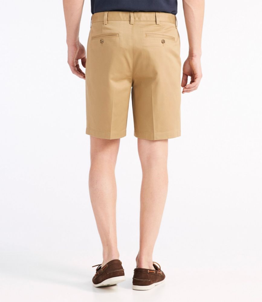 pleated chino shorts