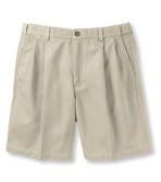 Men's Wrinkle-Free Double L® Chino Shorts, Natural Fit Pleated