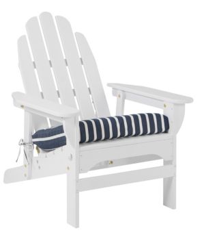 Casco Bay Adirondack Chair Seat Cushion, Stripe