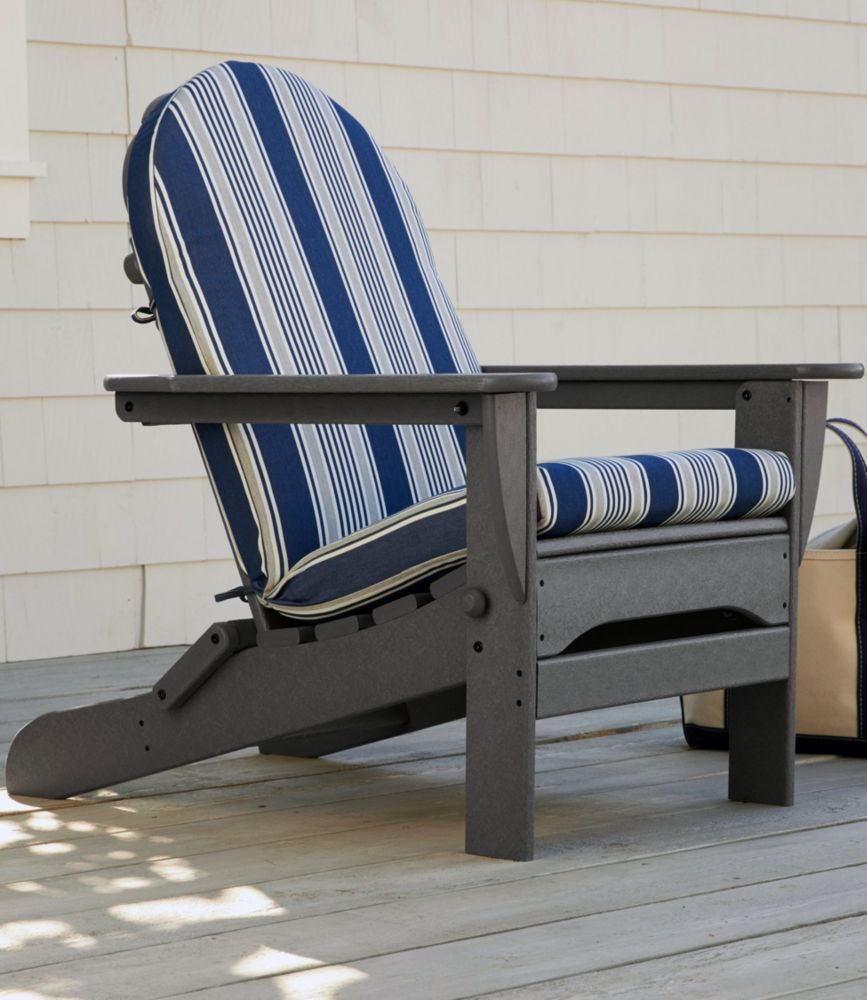 Casco Bay Adirondack Chair Seat and Back Cushion, Stripe