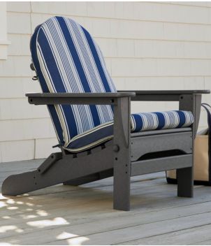 Casco Bay Adirondack Chair Seat and Back Cushion, Stripe