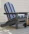 Casco Bay Adirondack Chair Seat and Back Cushion, Stripe ...