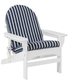 Casco Bay Adirondack Chair Seat and Back Cushion, Stripe