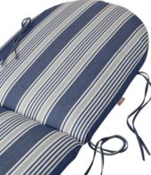 Casco Bay Adirondack Chair Seat Cushion Stripe Gray | L.L.Bean