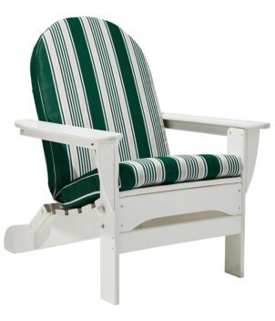 Casco Bay Adirondack Chair Seat and Back Cushion, Stripe