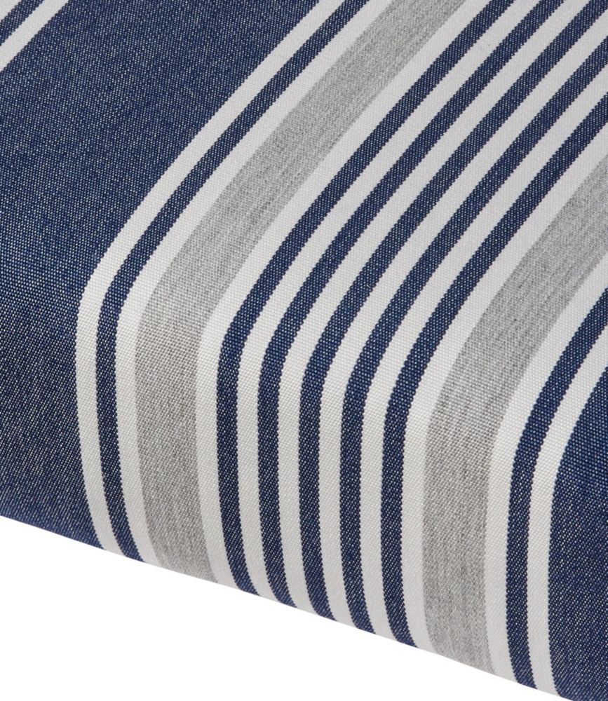 Casco Bay Cushion for All-Weather Armless/Folding Chair, Stripe, Navy/Natural, small image number 3