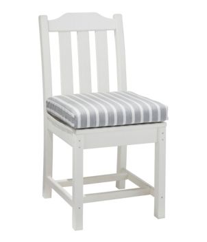 Casco Bay Cushion for All-Weather Armless/Folding Chair, Stripe