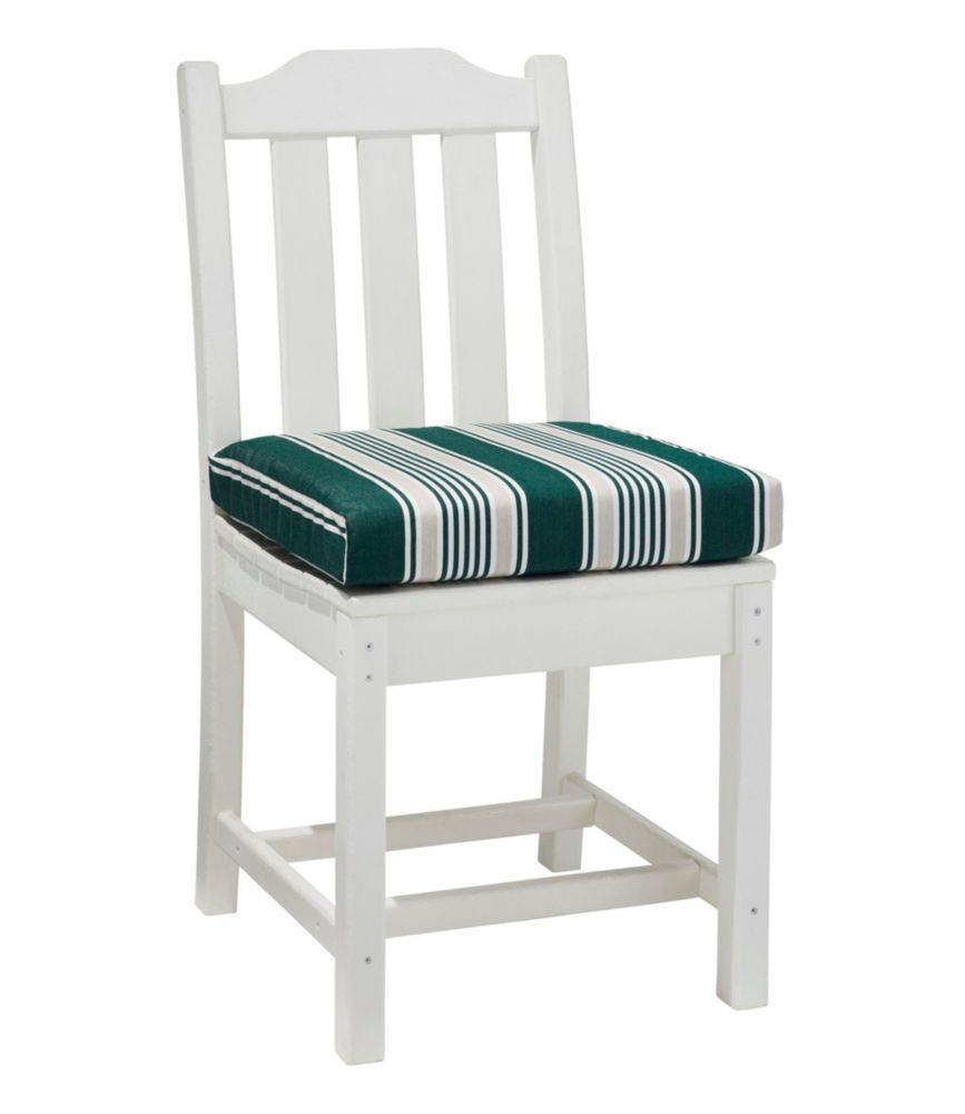 Casco Bay Cushion for All-Weather Armless/Folding Chair, Stripe, Green/Sand Multi, small image number 1