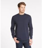 Men's Carefree Unshrinkable Tee with Pocket, Traditional Fit, Long-Sleeve