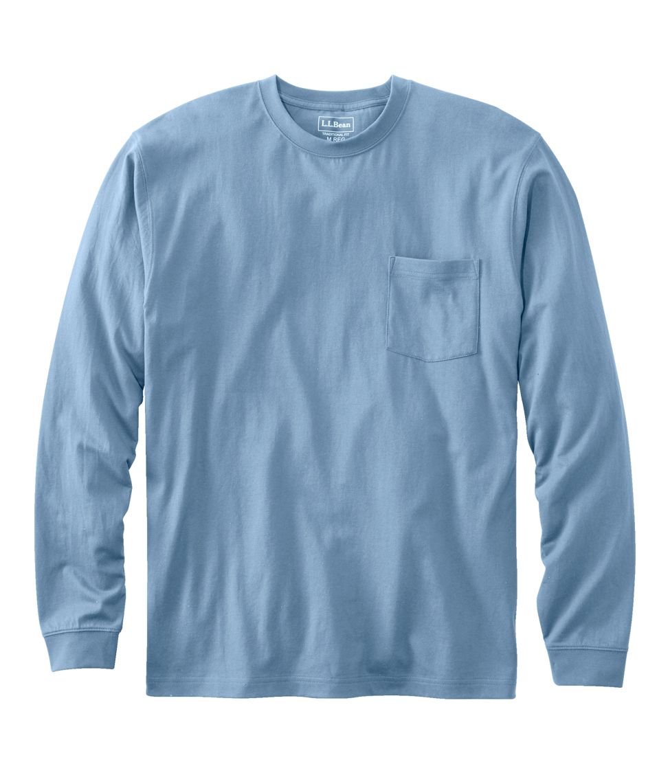 Men's Carefree Unshrinkable Tee, Traditional Fit, Long-Sleeve