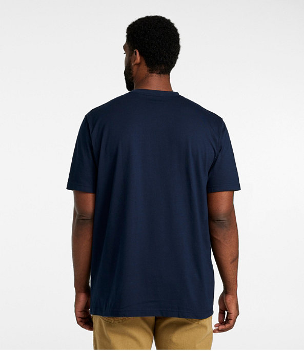 Men's Carefree Unshrinkable Shirt with Pocket, Navy Blue, large image number 4