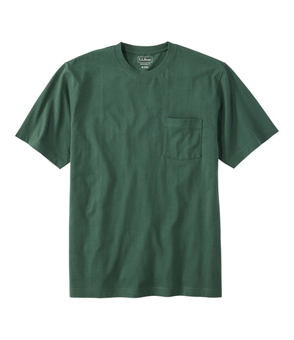Men's Carefree Unshrinkable Shirt with Pocket, Pine Green, large image number 0