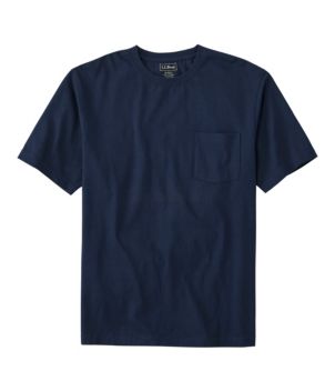 L.L.Bean Men's Carefree Unshrinkable Pocket T-Shirt