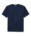 Men's Carefree Unshrinkable Shirt with Pocket, Navy Blue, small image number 0