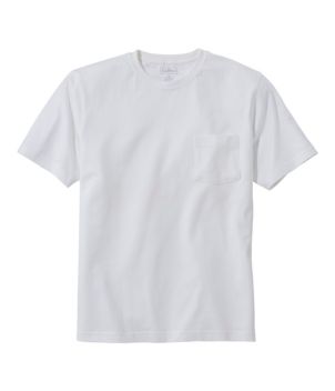 Men's Carefree Unshrinkable Tee with Pocket, Traditional Fit