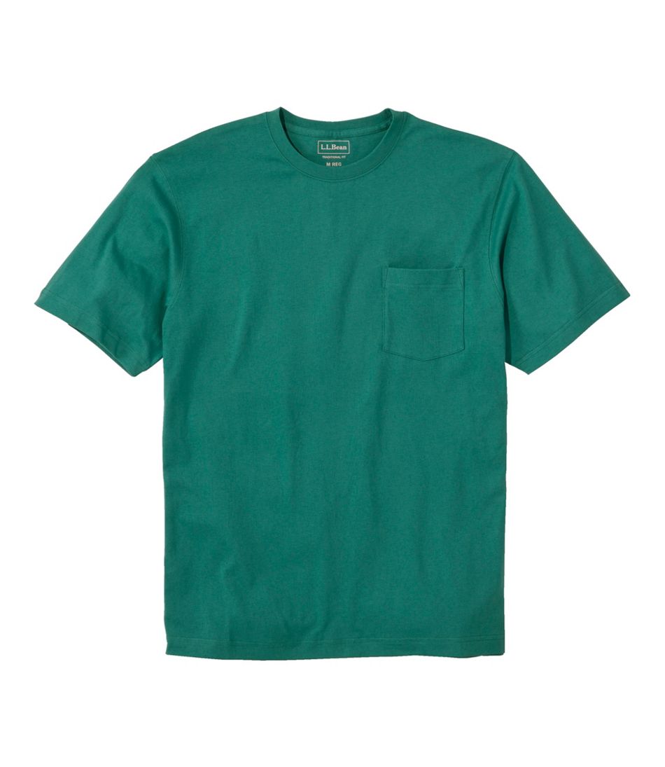 Men's Carefree Unshrinkable Tee with Pocket, Traditional Fit | Shirts ...