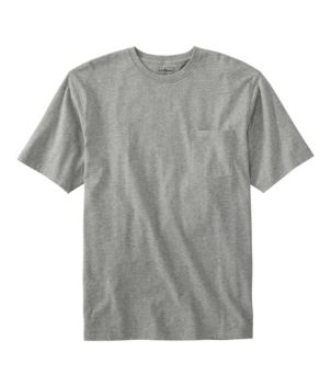 Men's Carefree Unshrinkable Tee with Pocket, Traditional Fit