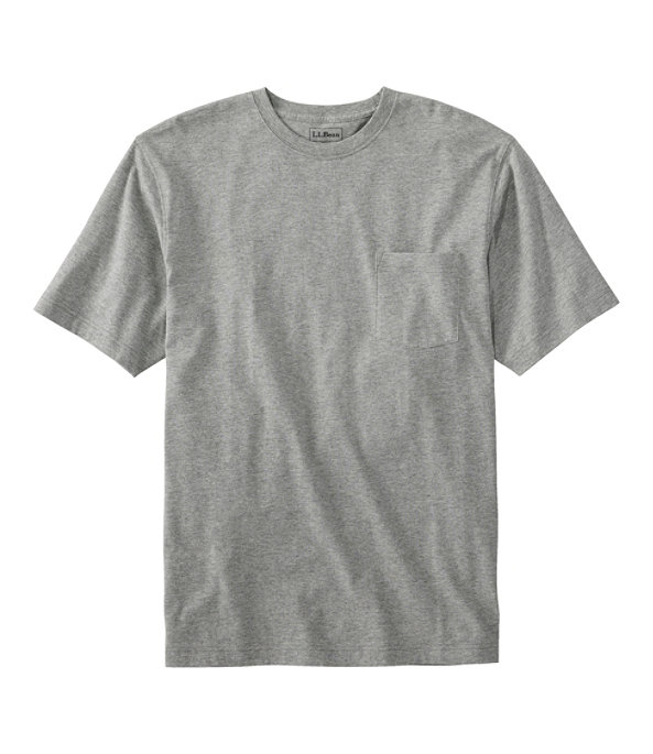 Men's Carefree Unshrinkable Shirt with Pocket, Gray Heather, large image number 0