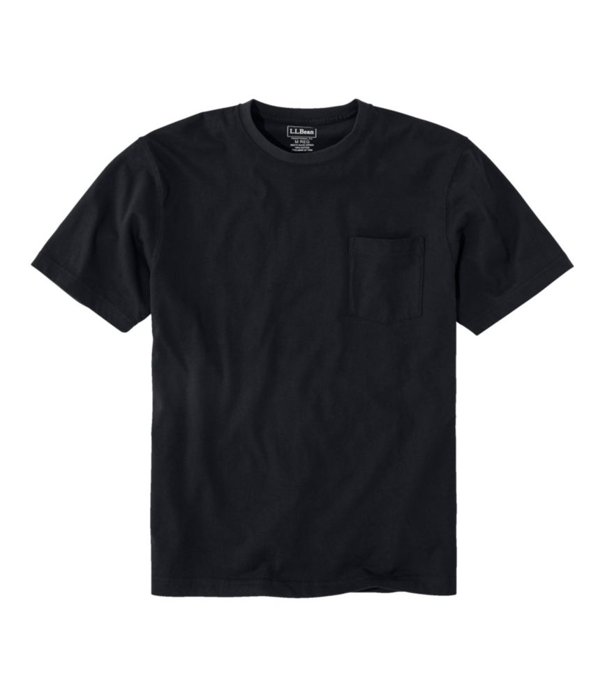 Men's Carefree Unshrinkable Tee with Pocket, Traditional Fit