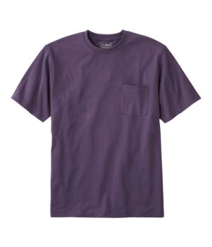 Men's Carefree Unshrinkable Tee with Pocket, Traditional Fit