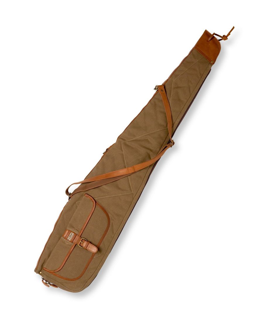 52inch Foldable Scoped Rifle/Shotgun Case Soft Carrying Bag Leather Canvas USPS 