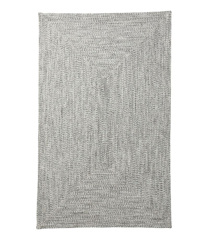 AllWeather Braided Rug, Concentric Pattern Rectangular Indoor
