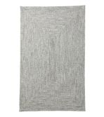 All-Weather Braided Rug, Concentric Pattern Rectangular