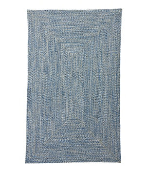 All-Weather Braided Rug, Concentric Pattern Rectangular