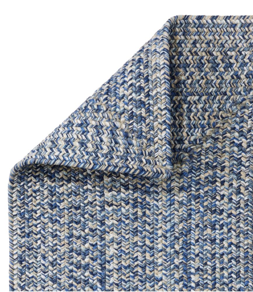 All-Weather Braided Runner, Concentric Pattern Rectangular, Ocean, small image number 2