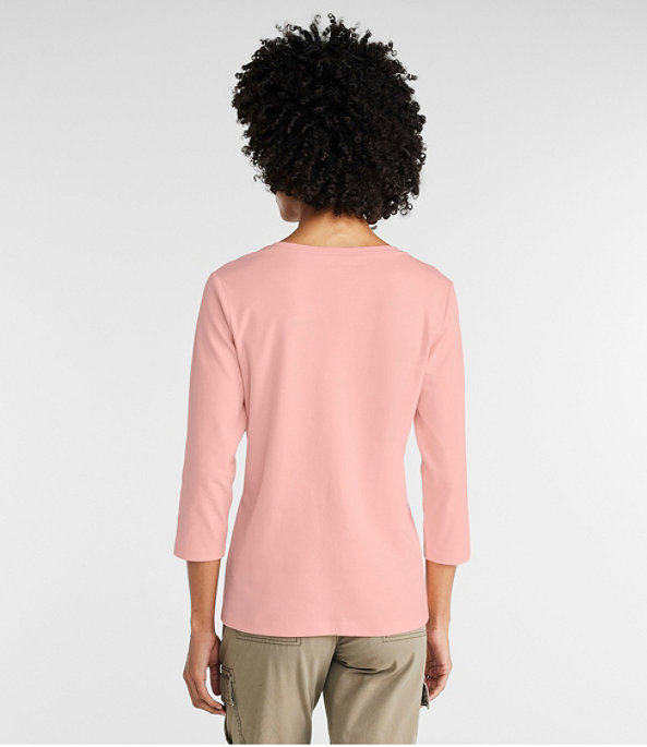 Interlock V-Neck 3/4-Sleeve, Larkspur, large image number 2