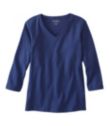 Women's L.L.Bean V-Neck, Three-Quarter-Sleeve | Tees & Knit Tops at L.L ...