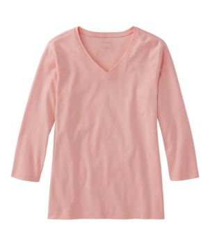 Women's L.L.Bean V-Neck, Three-Quarter-Sleeve