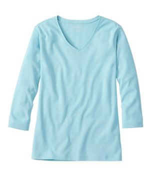 Women's L.L.Bean V-Neck, Three-Quarter-Sleeve