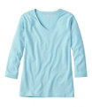 Women's L.L.Bean V-Neck, Three-Quarter-Sleeve, Ocean Waves, small image number 0