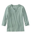 Women's L.L.Bean V-Neck, Three-Quarter-Sleeve, Faded Sage, small image number 0