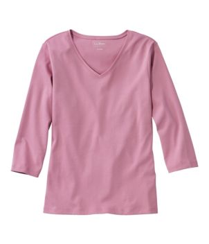 Women's L.L.Bean V-Neck, Three-Quarter-Sleeve