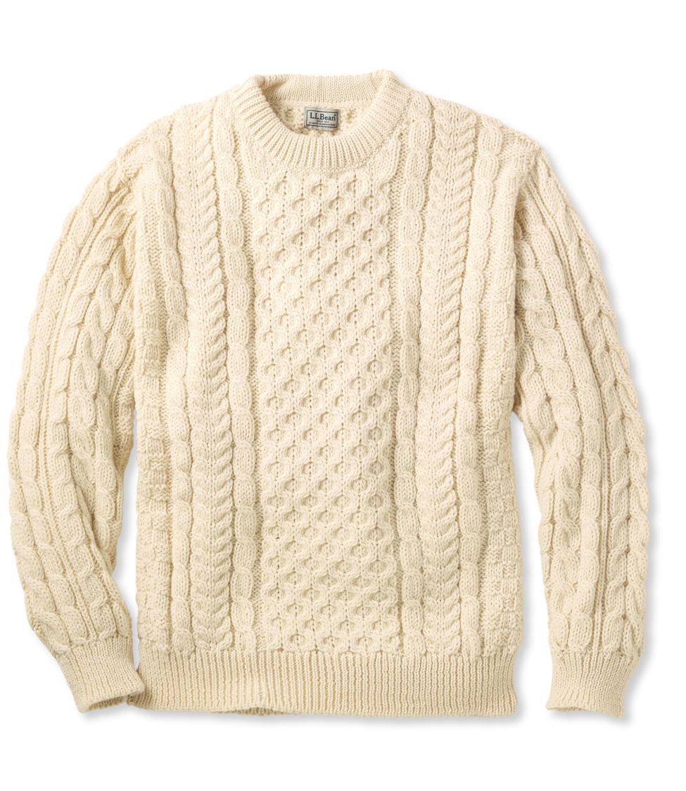 Cable knit fisherman clearance sweater