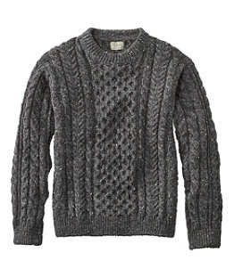 Men's Heritage Sweater, Irish Fisherman's Crewneck
