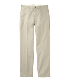 Men's Wrinkle-Free Double L Chinos, Natural Fit, Hidden Comfort, Plain Front