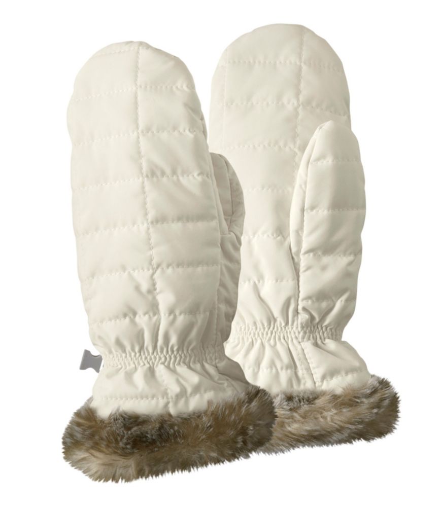 rabbit fur fingerless gloves