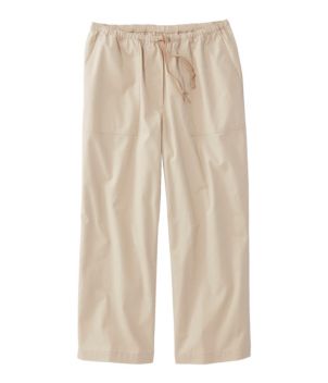 Women's Sunwashed Canvas Pants, Straight-Leg Crop