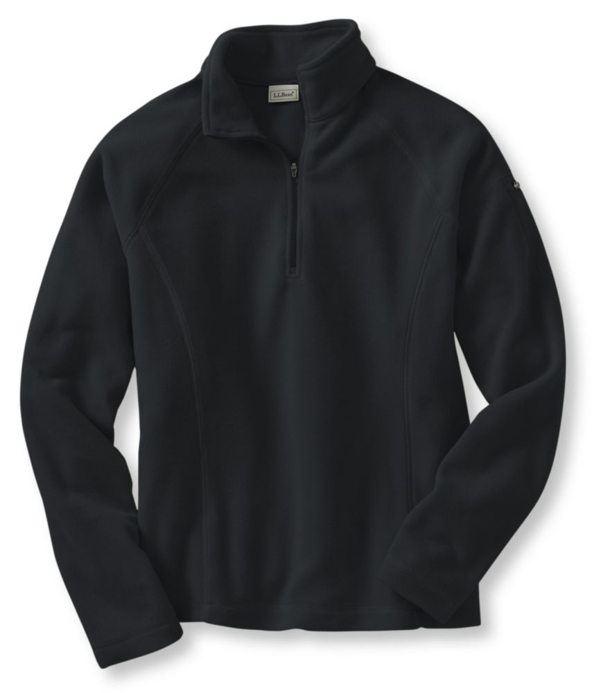 black quarter zip pullover women's