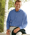 Wrinkle-Free Pinpoint Oxford Cloth Shirt, Blue, small image number 5