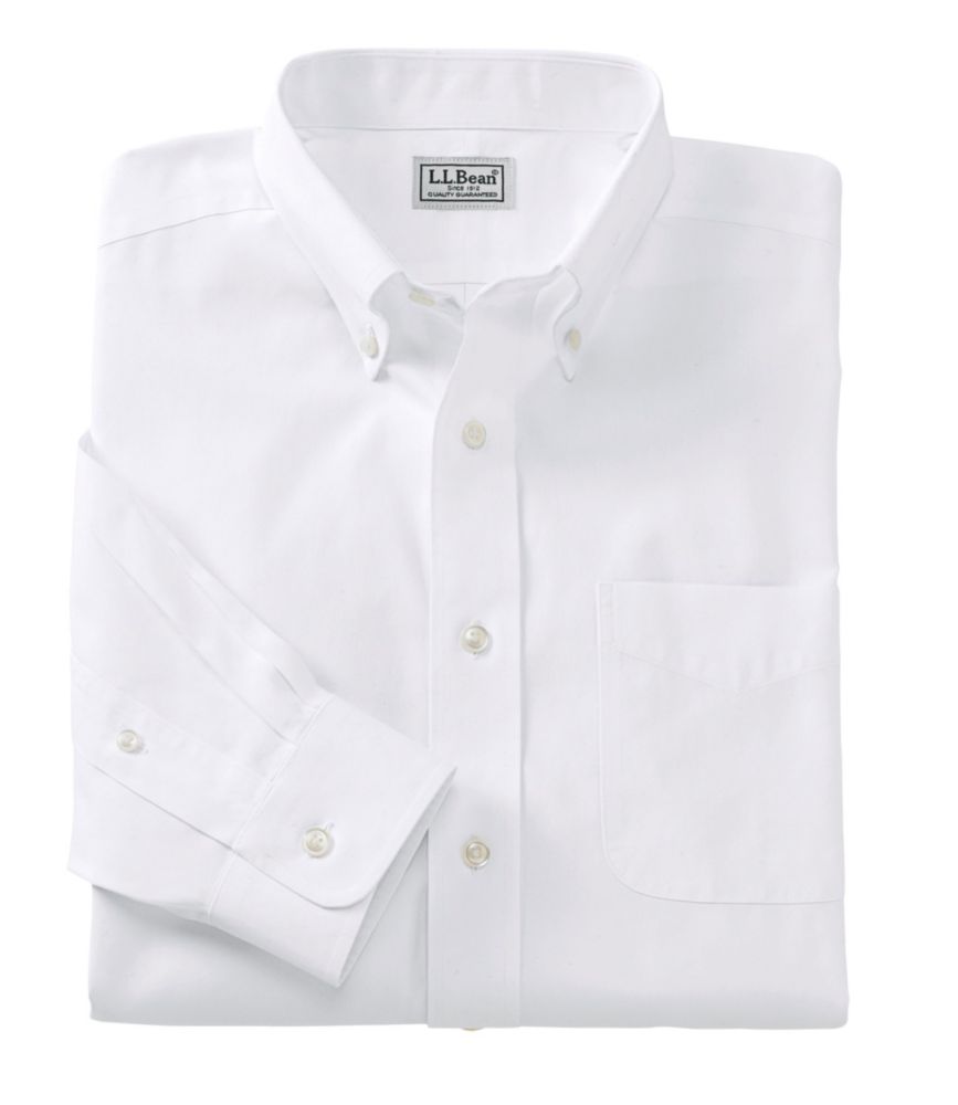 ll bean white dress shirt