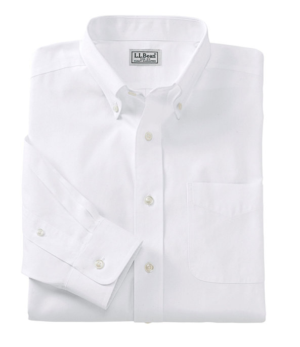 Wrinkle-Free Pinpoint Oxford Cloth Shirt, White, large image number 0