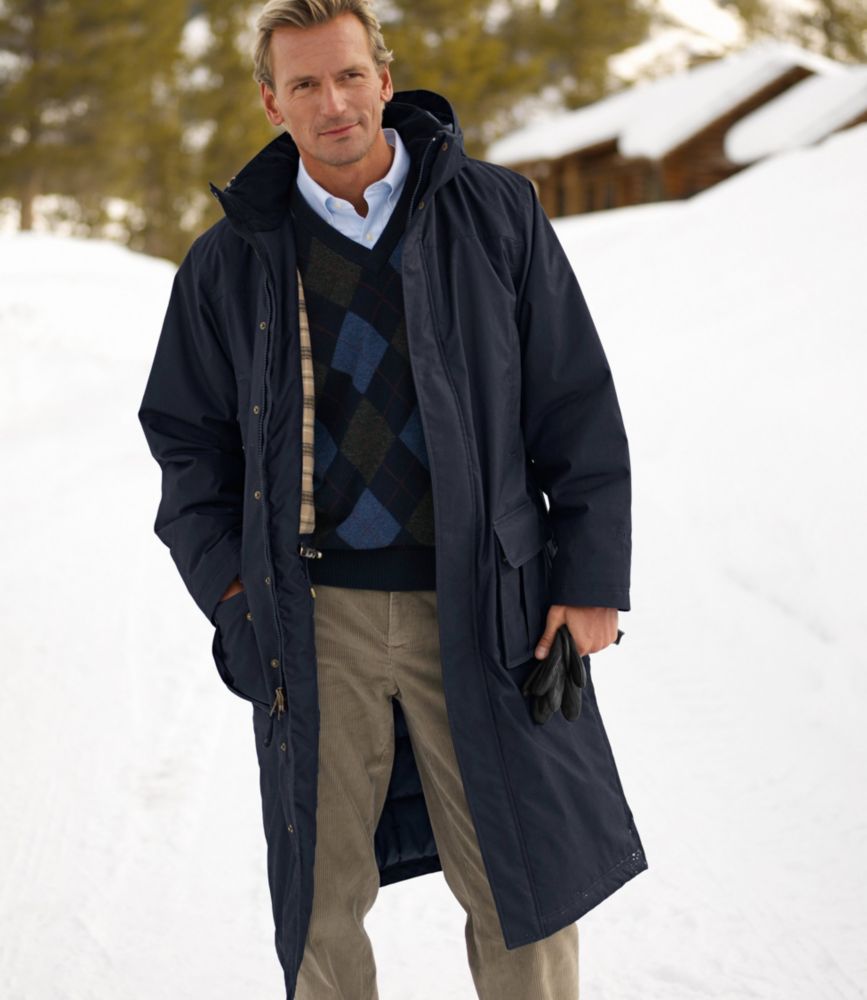 waterproof knee length coat