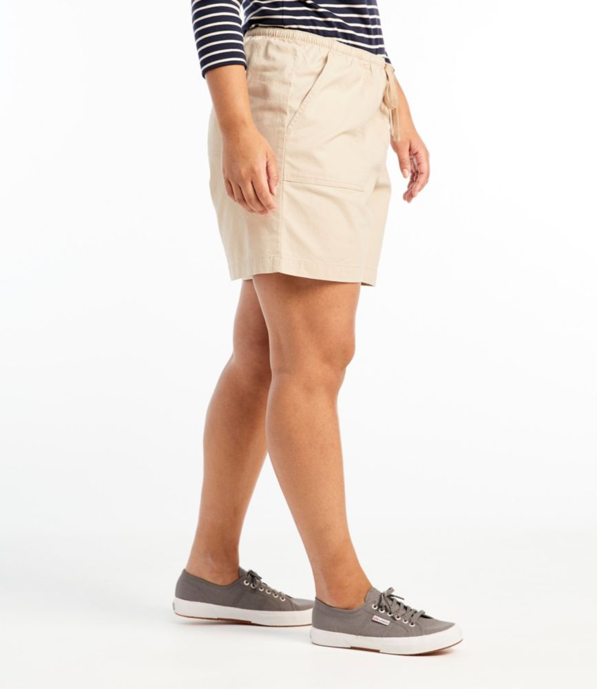 Women's Sunwashed Canvas Shorts, Antique White, small image number 4