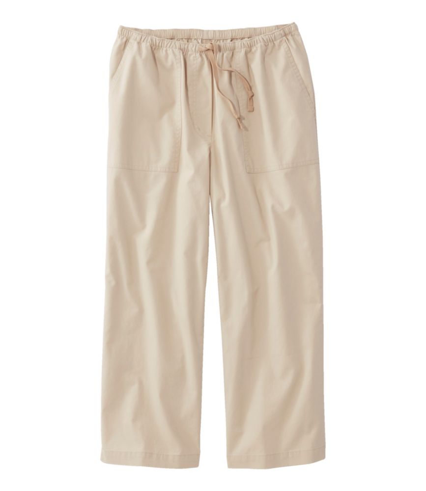 Women's Sunwashed Canvas Pants, Straight-Leg Crop